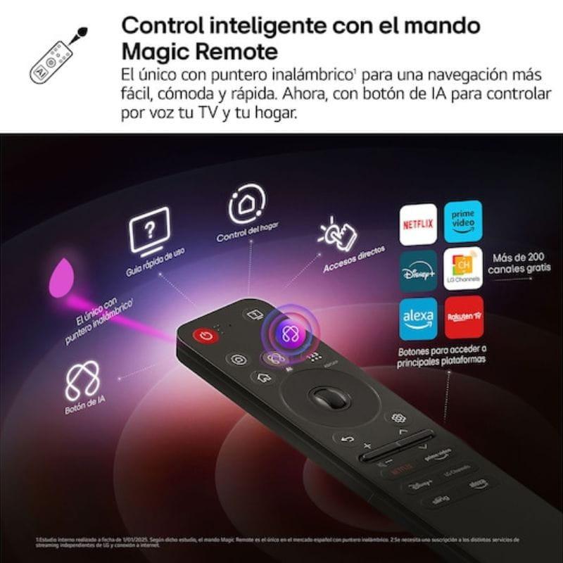 TV LG AI 55QNED92A6A 55 pulgadas 4K UHD QNED evo MiniLED con Dolby Vision y Dolby Atmos, modo Filmmaker y Wi‑Fi para experiencia inmersiva