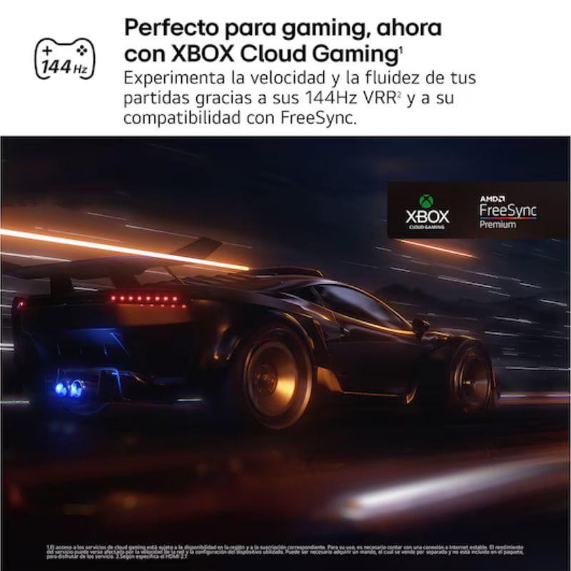 Pantalla LG AI 75QNED92A6A 75 pulgadas con imagen 4K QNED MiniLED, colores vivos y alto contraste; ideal para gaming con 144 Hz y FreeSync