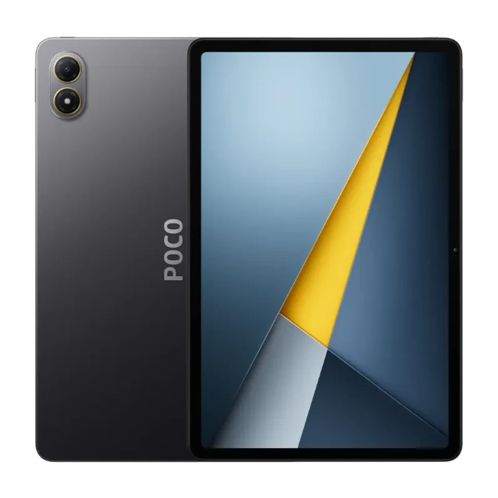 Xiaomi Poco Pad M1 Wifi 8GB/256GB Gris con gran pantalla, marcos delgados, doble cámara trasera vertical y acabado mate elegante con logo POCO visible
