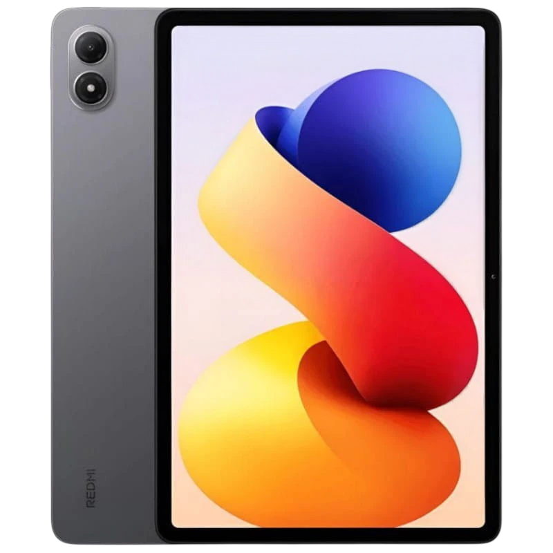 Xiaomi Poco Pad M1 WiFi 8GB/256GB azul con pantalla amplia de marcos finos, cuerpo delgado en gris, doble cámara trasera y frontal integrada para