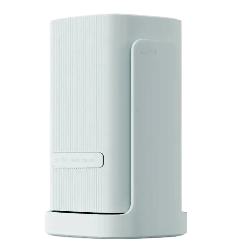 Projetor Wanbo Cube 1 Sky Blue compacto, design cúbico com base em U e gimbal 360°, lente frontal destacada e acabamento fosco moderno HD Wi‑Fi 350 lúmens