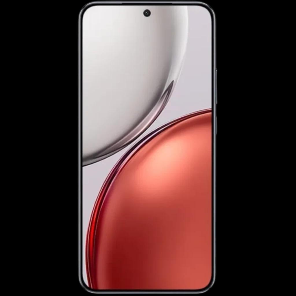 Honor X9D 5G 12GB/256GB Dual SIM Preto com tela ampla sem bordas, furo central para câmera frontal e bordas finas, cores prata e cobre no display