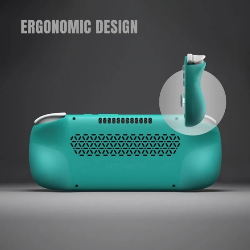 Retroid Pocket G2 Snapdragon G2 8GB/128GB Púrpura con diseño ergonómico, agarres curvos, ventilación trasera y gatillos superiores de fácil acceso