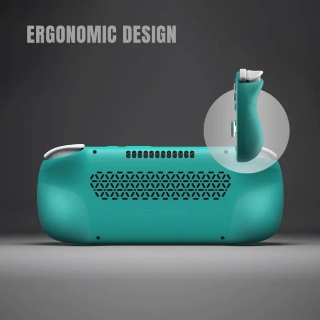 Retroid Pocket G2 Snapdragon G2 8GB/128GB Púrpura con diseño ergonómico, agarres curvos, ventilación trasera y gatillos superiores de fácil acceso