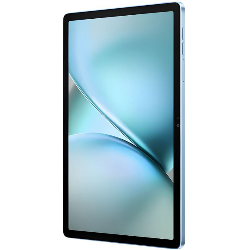 Blueview Zeno 10 5G 8Go/128Go Bleu: tablette fine, grand écran bord fin, châssis bleu métallisé, caméra frontale centrée, boutons latéraux discrets.