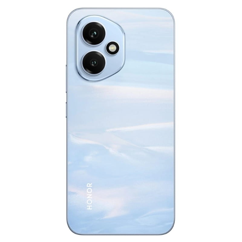 Honor 400 5G 12GB/256GB Azul com câmera principal 200MP com IA e OIS+EIS, selfie 50MP f/2.0 e ultra grande-angular 12MP; design elegante em azul