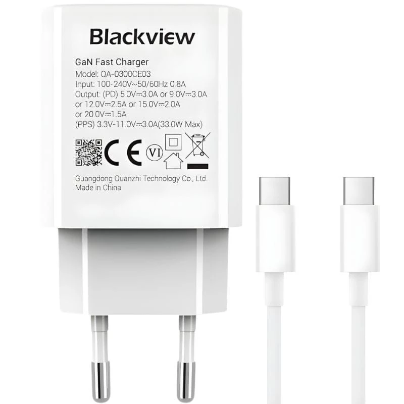 Blackview 33W USB-C carregamento rápido - Carregador de parede