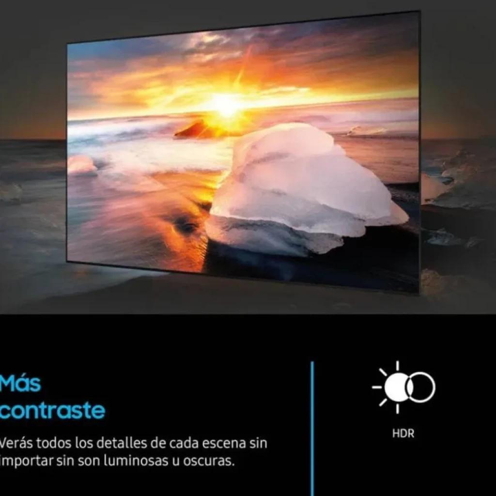 Samsung TU24F6005FK 24 pulgadas LED Full HD con marco delgado, pantalla plana brillante, colores vivos y alto contraste HDR, ideal para espacios pequeños
