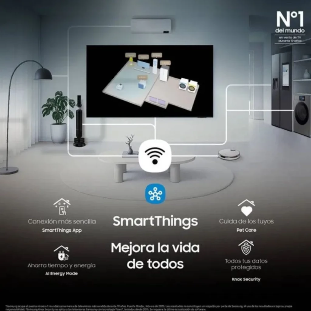 Samsung TU24F6005FK 24 pulgadas LED Full HD con WiFi y Smart TV, integra SmartThings, ahorro energético AI, Knox Security y control de dispositivos en casa
