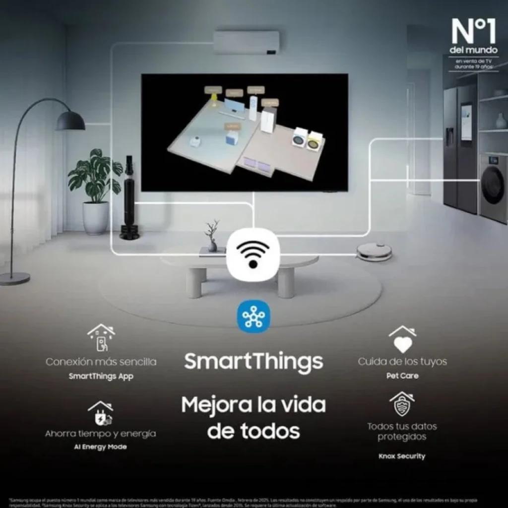 Samsung TU24F6005FK 24 pulgadas LED Full HD con WiFi y Smart TV, integra SmartThings, ahorro energético AI, Knox Security y control de dispositivos en casa