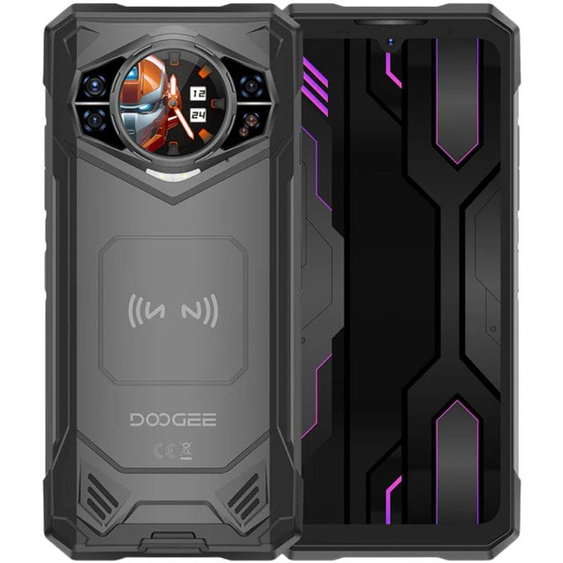 Doogee S200X 12GB/512GB VIP version Rugged Negro con pantalla trasera AMOLED 1,32, triple cámara en módulo hexagonal y batería 10100 mAh con carga 33W