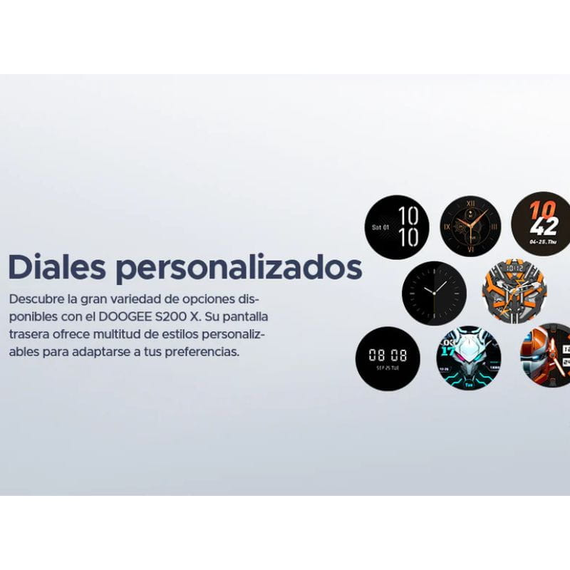 Doogee S200X 12GB/512GB VIP version Rugged Negro con carcasa robusta, pantalla circular trasera, cuatro cámaras en esquinas y carga inalámbrica marcada