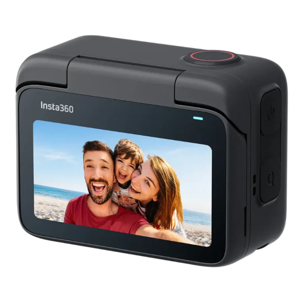 Insta 360º GO 3S Negro con pantalla frontal a color, botones laterales y cuerpo compacto para vlogs y deporte
