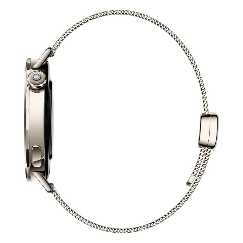 Xiaomi Watch S4 41mm dorado con correa milanesa ajustable, perfil delgado, caja metálica brillante y cierre magnético elegante