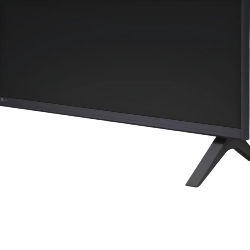 Bisel delgado en color negro del LG 50UA74003LB 50" 4K UHD HDR con diseño minimalista; marco fino que maximiza la pantalla para una experiencia inmersiva.
