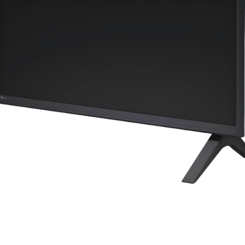 Bisel delgado en color negro del LG 50UA74003LB 50" 4K UHD HDR con diseño minimalista; marco fino que maximiza la pantalla para una experiencia inmersiva.