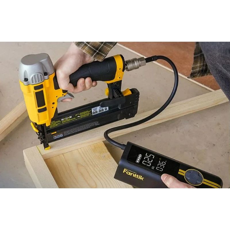 Fanttik X8 Apex - Compresor portátil con manguera flexible e pantalla digital, inflado preciso para herramientas neumáticas y uso en taller