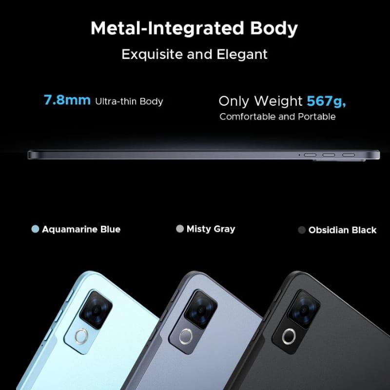 Doogee U12 VIP Edition 12 6GB/128GB WiFi Cinzento com corpo metálico de 7,8 mm, leve e elegante, câmera traseira dupla e acabamento cinza neblina