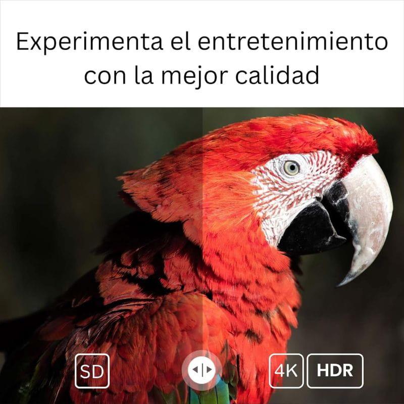 UBISHENG GD1 2GB 16GB Android TV Stick 4K HDR, contraste net, couleurs vives, amélioration SD vers 4K, petite clé HDMI pour streaming fluide