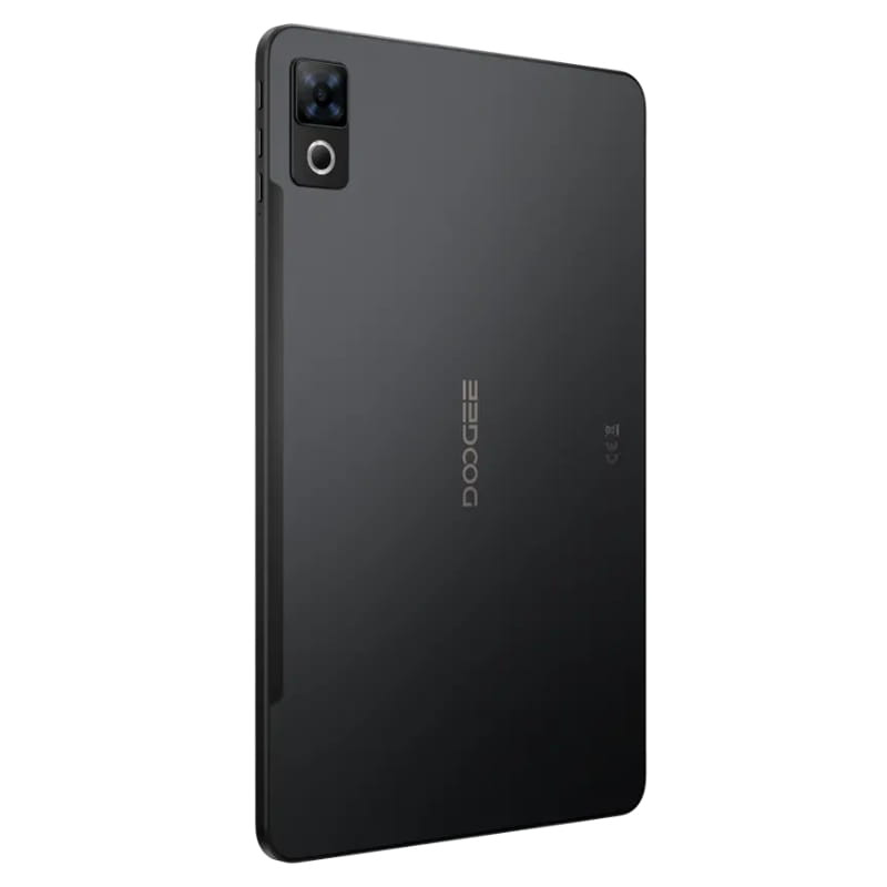 Doogee U12 VIP Edition 12 6GB/128GB WiFi Preto com traseira preta fosca, câmera quadrada com flash, bordas finas e logo central vertical
