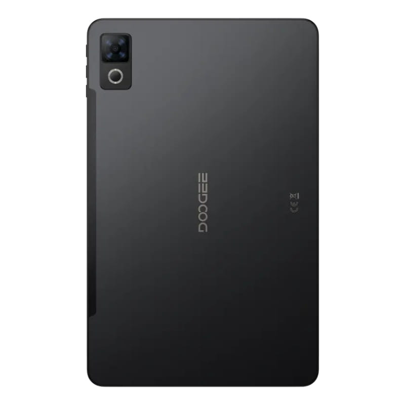 Doogee U12 VIP Edition 12 6GB/128GB WiFi Preto com traseira preta fosca, logo central, canto chanfrado e módulo de câmera quadrado com flash LED