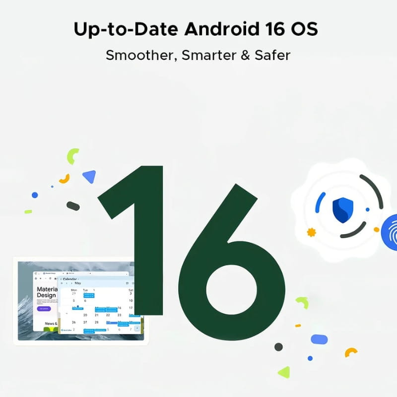 Doogee U12 VIP Edition 12 6GB/128GB WiFi Preto com Android 16 atualizado, design Material You, foco em segurança, interface moderna e fluida