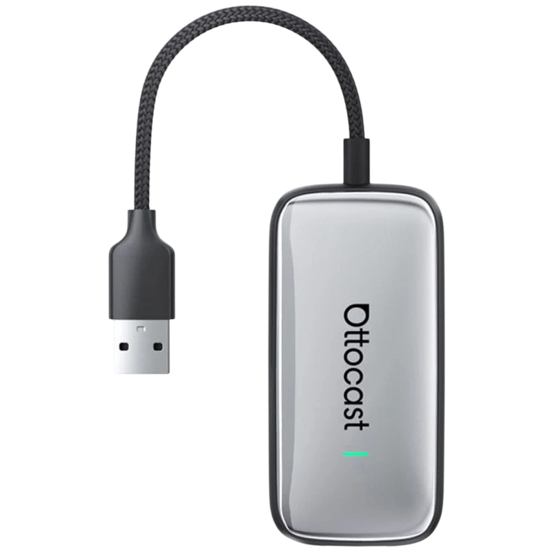 Ottocast Play2Video Ultra - Adaptador Inalámbrico Apple Carplay, Android Auto
