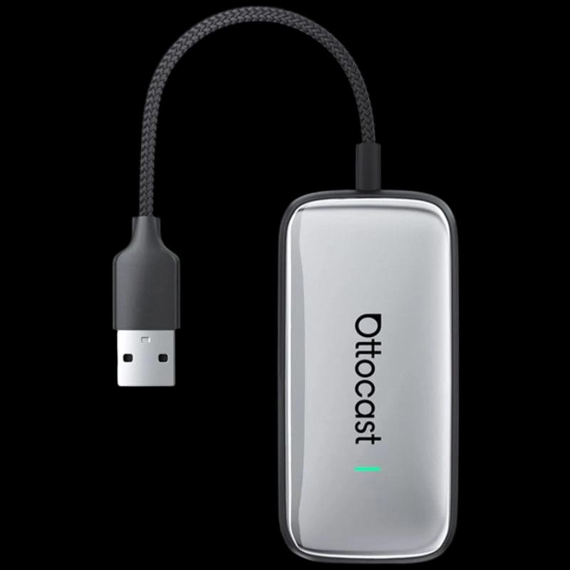 Ottocast Play2Video Ultra - Adaptador Inalámbrico Apple Carplay, Android Auto