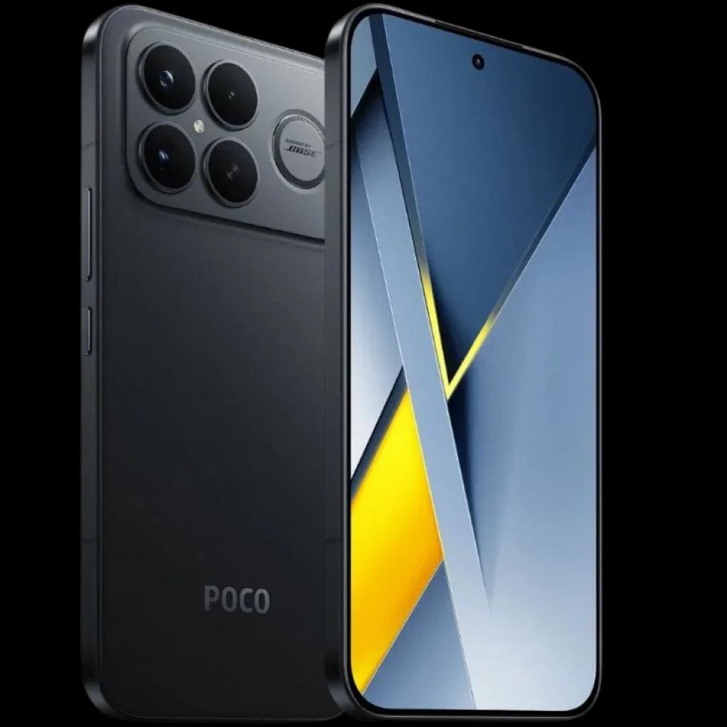 Xiaomi Poco F8 Ultra 5G 16GB/512GB Negro con pantalla casi sin bordes, perforación central y cámara trasera triple grande en módulo cuadrado mate