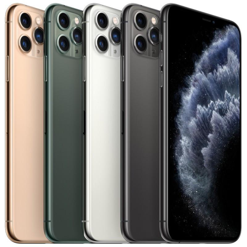 iPhone 11 Pro 256GB Plata Reacondicionado Estado Premium con triple cámara trasera, acabado plateado, pantalla OLED sin marcos y borde metálico elegante