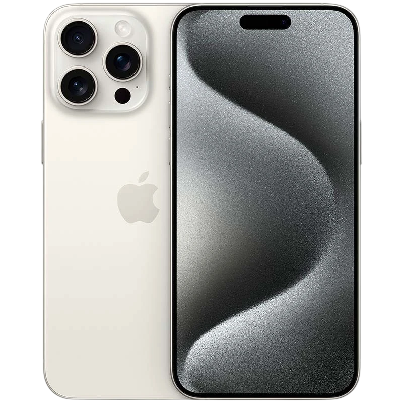 iPhone 15 Pro Max 5G 256GB Titanio Blanco Reacondicionado - Estado Premium