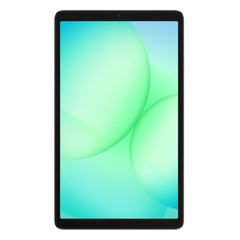 Tablet Samsung Galaxy Tab A11 8,7 polegadas, bordas finas, tela com cores vibrantes, corpo na cor prata, ideal para multimídia e navegação 4G