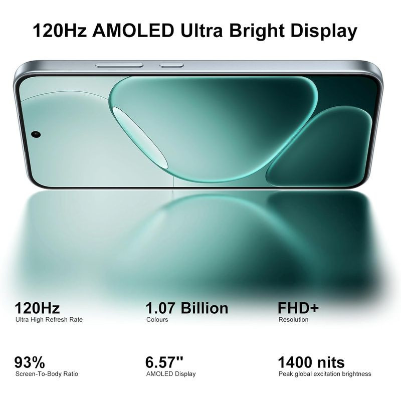 Oppo A6 Pro 5G 8GB/256GB Plata con pantalla AMOLED 6.57 FHD+, 120 Hz, brillo pico 1400 nits, 93% de frontal y 1.07 mil millones de colores