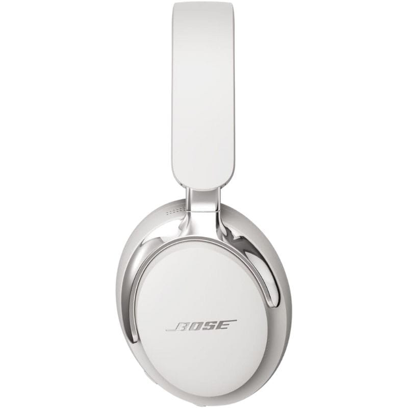 Bose QuietComfort Ultra 2 Gen Headphones Blanc avec arceau rembourré, oreillettes ovales pliables, finitions mates, boutons latéraux discrets et design