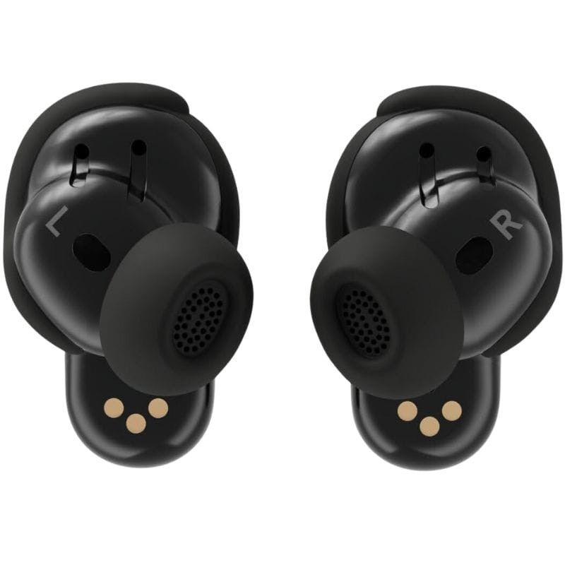 Bose QuietComfort Ultra 2e génération TWS Desert Gold – écouteurs Bluetooth noirs, oreillettes intra-auriculaires L et R avec embouts silicone et contacts