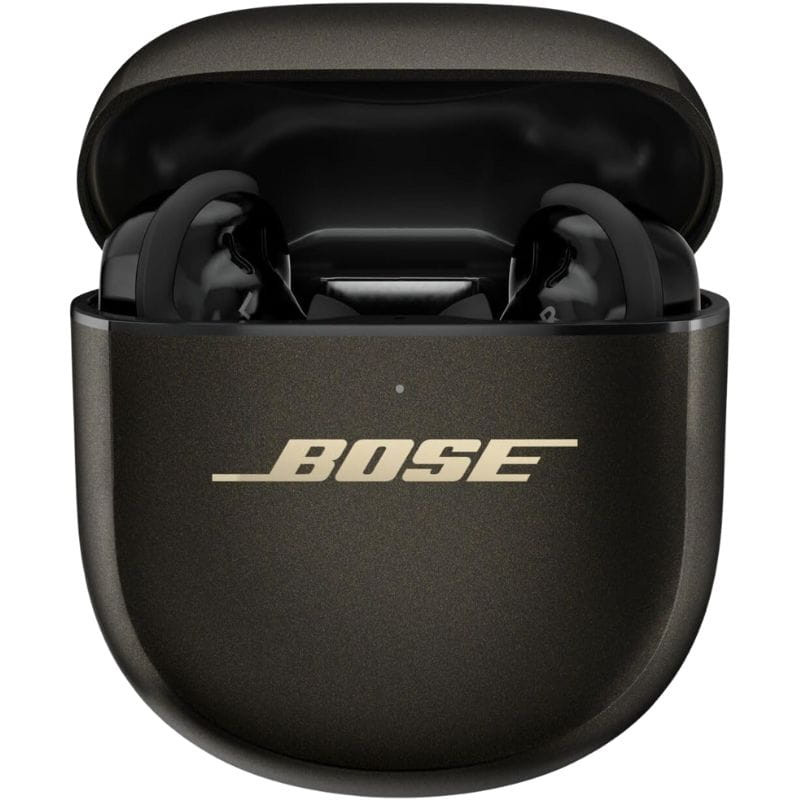 Bose QuietComfort Ultra 2e génération TWS Desert Gold – Écouteurs Bluetooth avec boîtier compact assorti, finition dorée mate et logo Bose doré visible