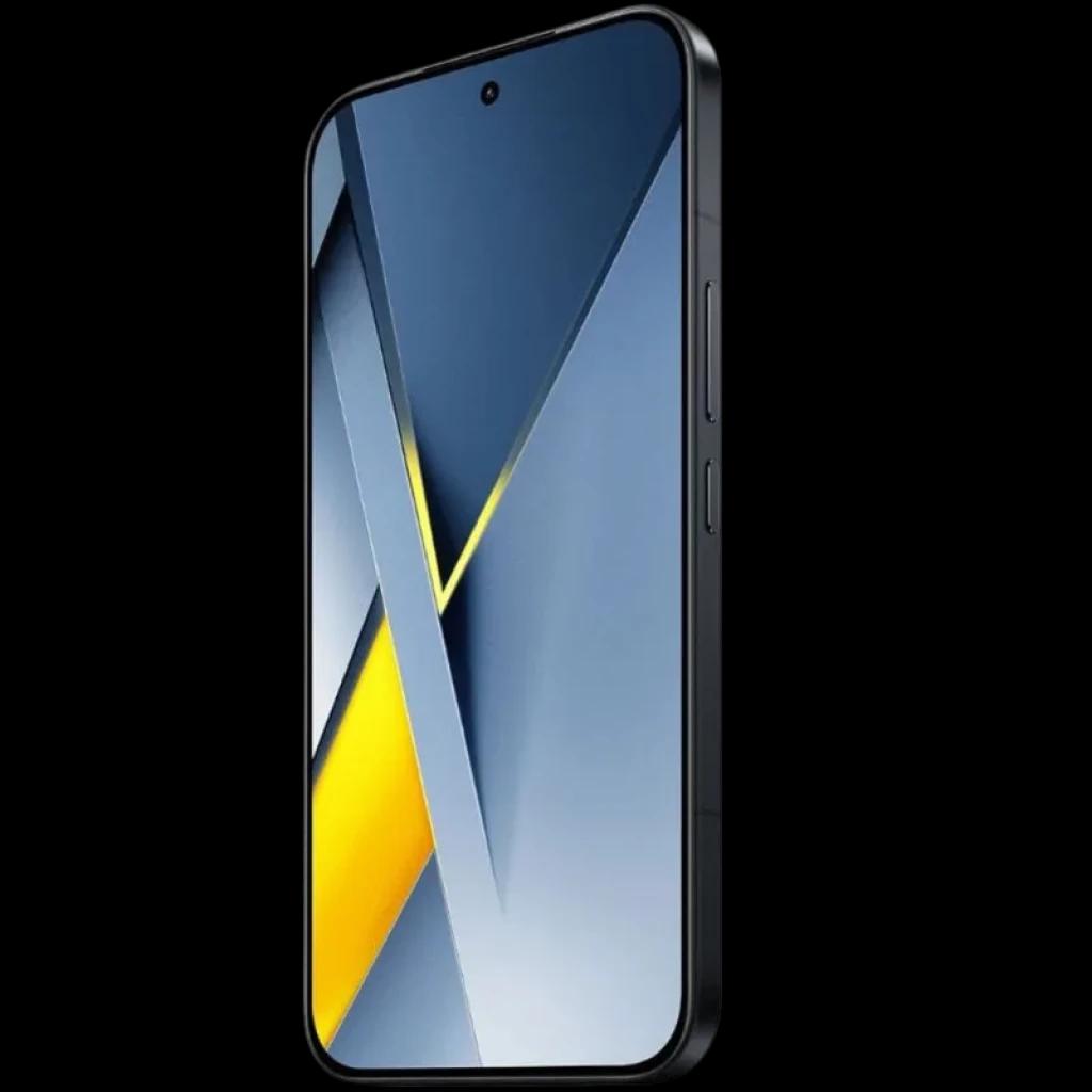 Xiaomi Poco F8 Ultra 5G 12GB/256GB Negro con pantalla casi sin bordes, cámara frontal en orificio central, laterales planos y cuerpo negro elegante