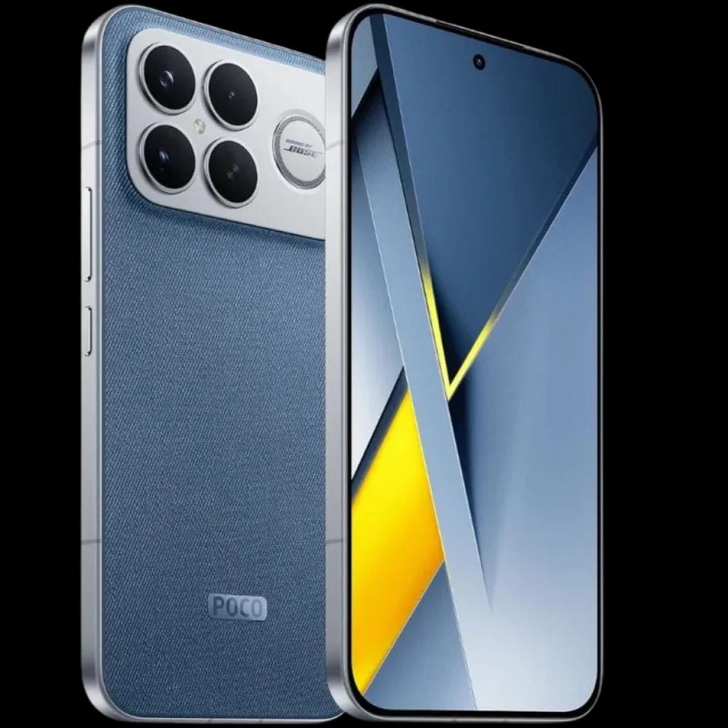 Xiaomi Poco F8 Ultra 5G 12GB/256GB Blue Denim con trasera azul textura denim, módulo de cámara cuádruple grande y frontal con pantalla casi sin bordes