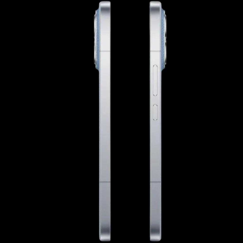 Xiaomi Poco F8 Ultra 5G 12GB/256GB Blue Denim con marco lateral plano en color azul metálico, botones de volumen y encendido, módulo de cámara prominente