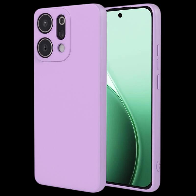 Funda Oppo Reno14 Square Liquid Premium Lavande: coque lavande douce, angles carrés, finition silicone liquide, protection caméra surélevée, boutons précis
