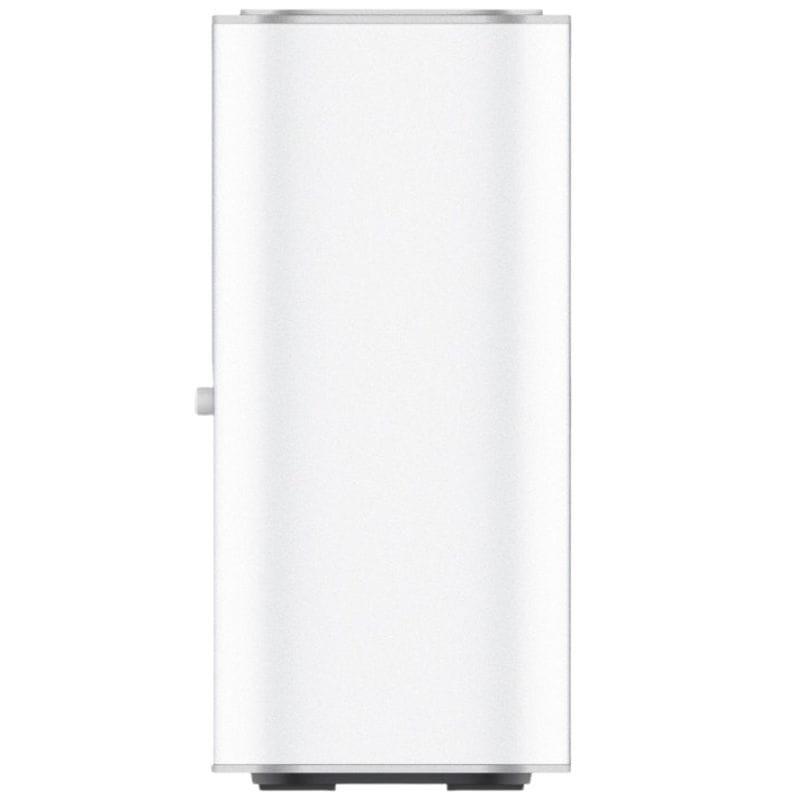 ZTE G5 Ultra 5G - Router branco em formato torre, design minimalista com laterais lisas, corpo alto retangular e base cinza discreta para mesa ou estante