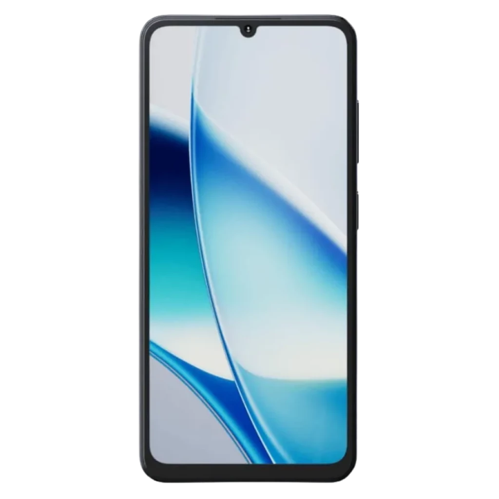 Hotwav A17 Pro Max 4GB/128GB Negro con pantalla casi sin bordes, notch en gota centrado, marco delgado y frontal de vidrio con degradado azul en display