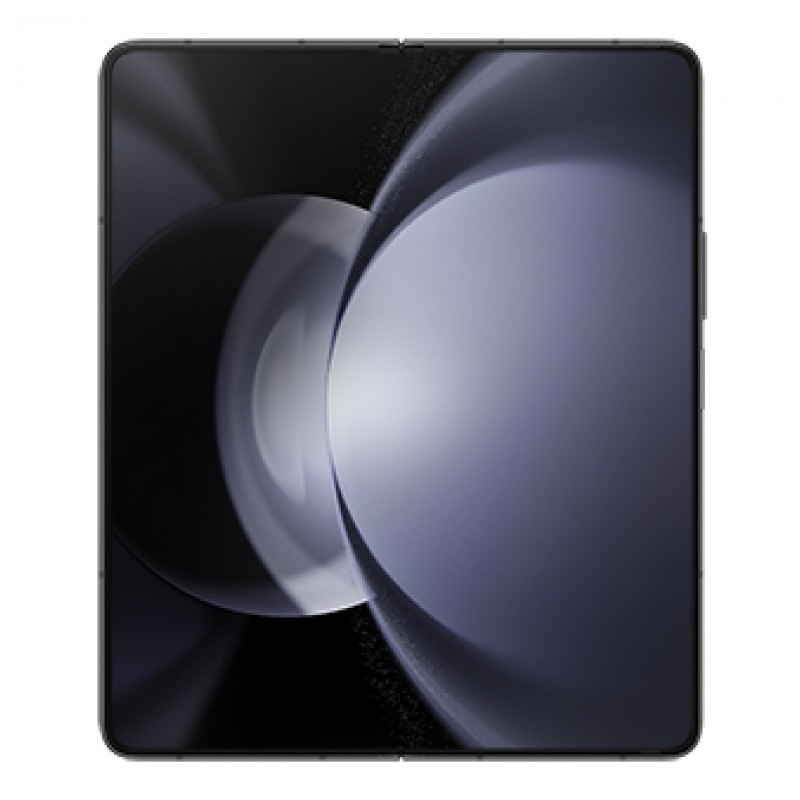 Pantalla plegable amplia sin biseles visibles, panel interno abierto con bordes finos y acabado negro elegante del Samsung Galaxy Z Fold5 5G Renovado