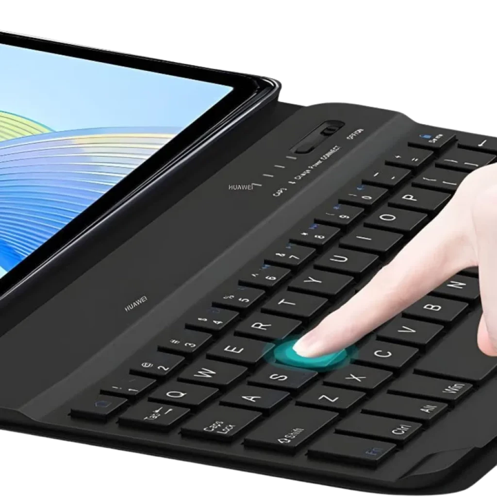 Funda con teclado para Lenovo Idea Tab 11, diseño negro, teclas QWERTY retroiluminadas, soporte integrado y recorte para lápiz, ideal para escribir y proteger