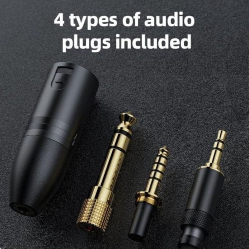 FiiO FT5 Auriculares Hi‑Fi Planar Magnéticos con cable: cuatro conectores de audio intercambiables 2.5 mm, 3.5 mm, 4.4 mm y XLR balanceado en acabado