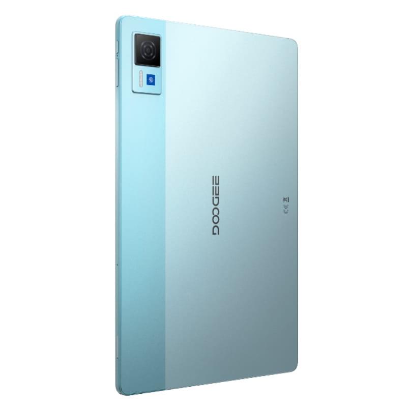 Doogee U13 bleu avec dos bicolore, module photo carré proéminent, capteur unique et logo centré; design fin et élégant 6Go RAM 256Go WiFi