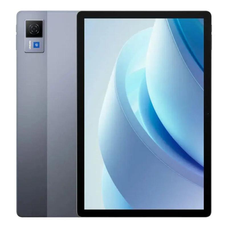 Tablet Doogee U13 Vip Edition 13 Gris con pantalla amplia de bordes delgados, módulo de cámara trasera rectangular y acabado bicolor metálico