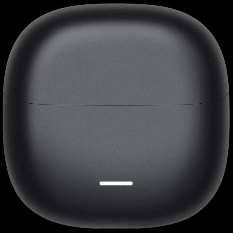 Xiaomi Redmi Buds 8 Lite Negro: estuche de carga compacto negro mate con bordes redondeados y luz LED frontal indicadora