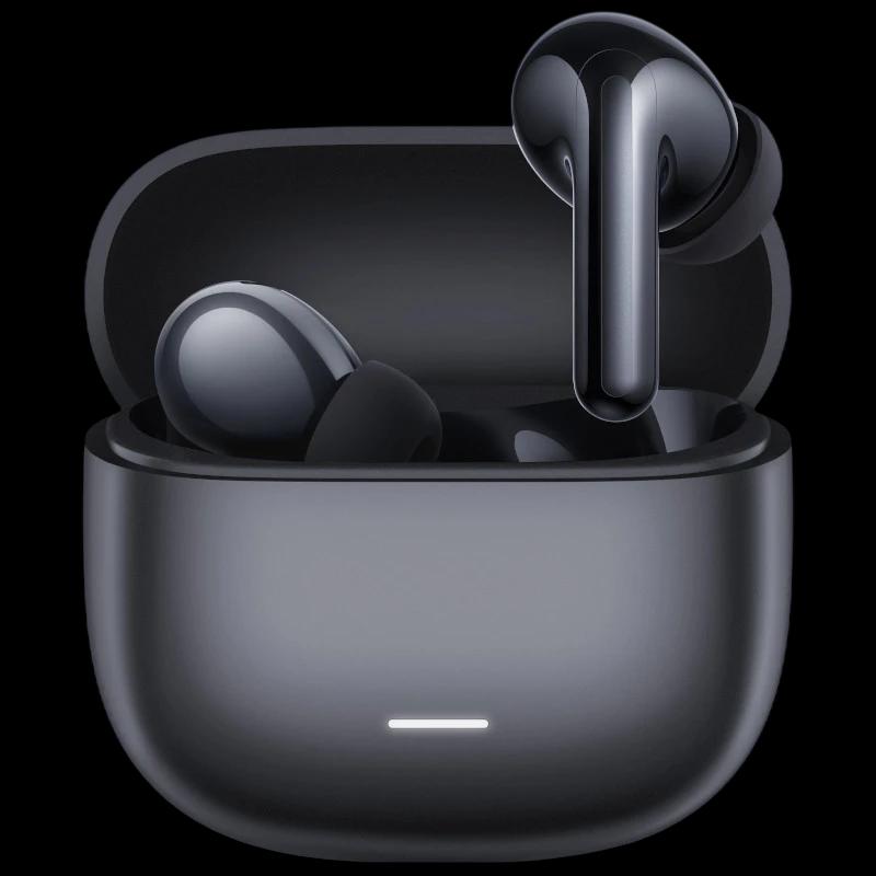 Xiaomi Redmi Buds 8 Lite Negro con estuche mate compacto, auriculares in ear con vástago brillante y luz LED frontal indicadora