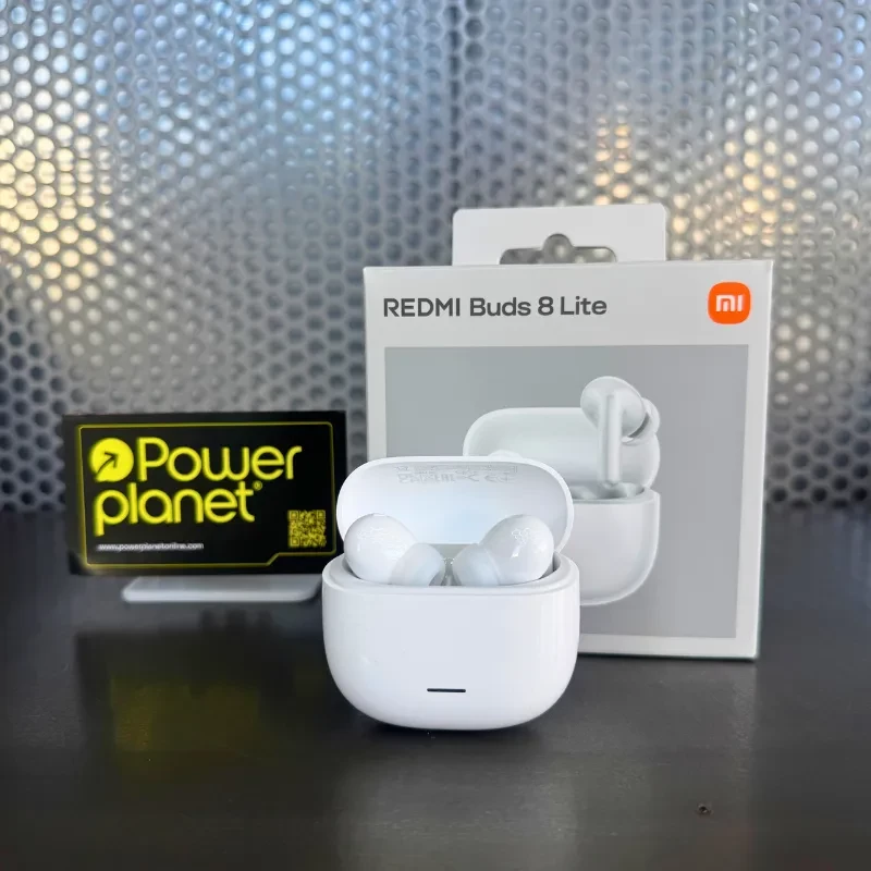 Xiaomi Redmi Buds 8 Lite Blanco: auriculares intraurales con estuche de carga compacto y acabado brillante, diseño minimalista y luz LED frontal